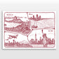 Personalised Adventures & Memories Print (4 to 10 location print)