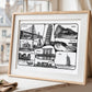 Personalised Adventures & Memories Print (4 to 10 location print)