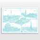 Personalised Adventures & Memories Print (4 to 10 location print)