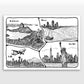 Personalised Adventures & Memories Print (4 to 10 location print)