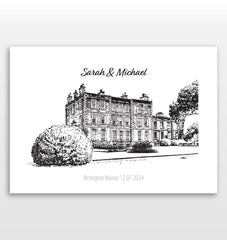 Personalised Wedding Venue Print