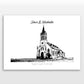 Personalised Wedding Venue Print