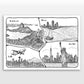 Personalised Adventures & Memories Print (4 to 10 location print)