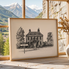 Personalised Home Portrait With Street Sign