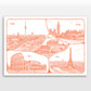 Personalised Adventures & Memories Print (4 to 10 location print)