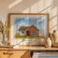 Personalised Watercolour Home Portrait