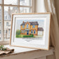 Personalised Watercolour Home Portrait