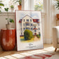 Personalised Watercolour Home Portrait
