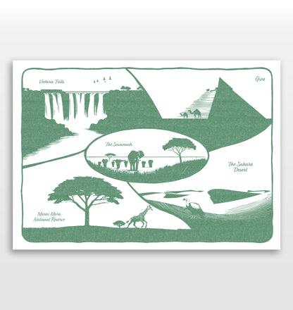 Personalised Adventures & Memories Print (5 Location Print)