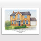 Personalised Watercolour Home Portrait