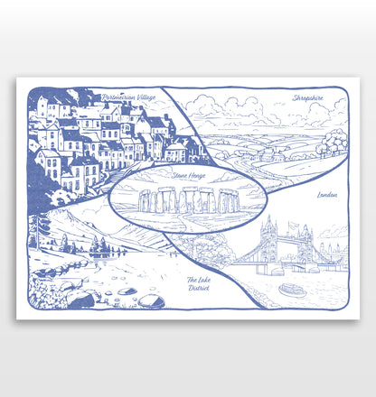 Personalised Adventures & Memories Print (5 Location Print)