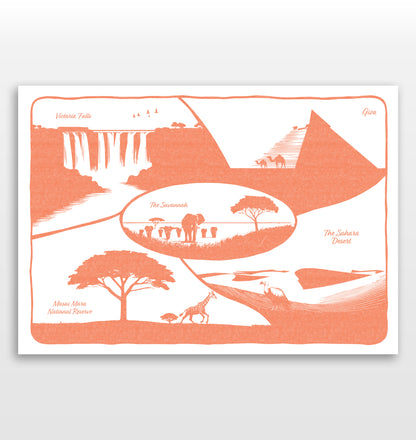 Personalised Adventures & Memories Print (5 Location Print)