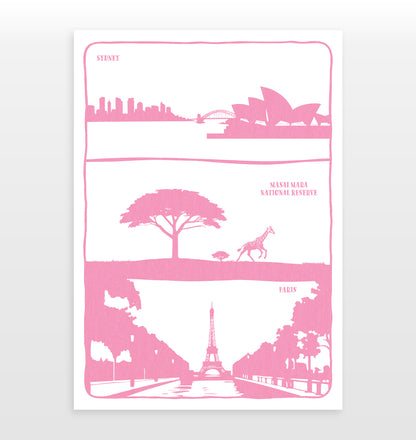 Personalised Adventures & Memories Print (3 Location Print)