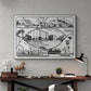 Personalised Adventures & Memories Print (4 to 15 location print)